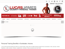 Tablet Screenshot of lucasjamespersonaltraining.com